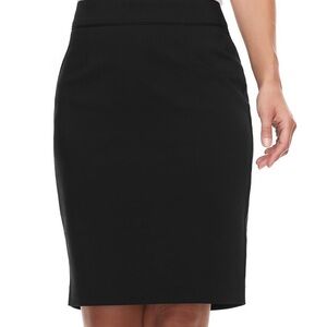 Elle Black Pencil Skirt